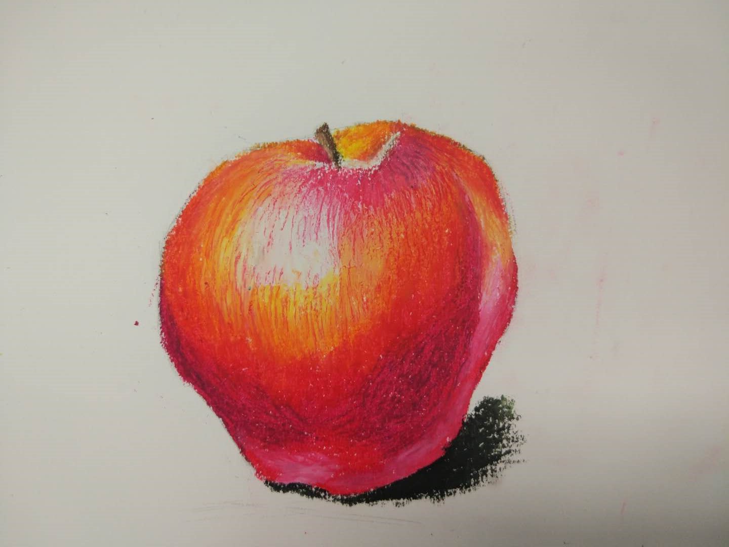 油画棒-苹果